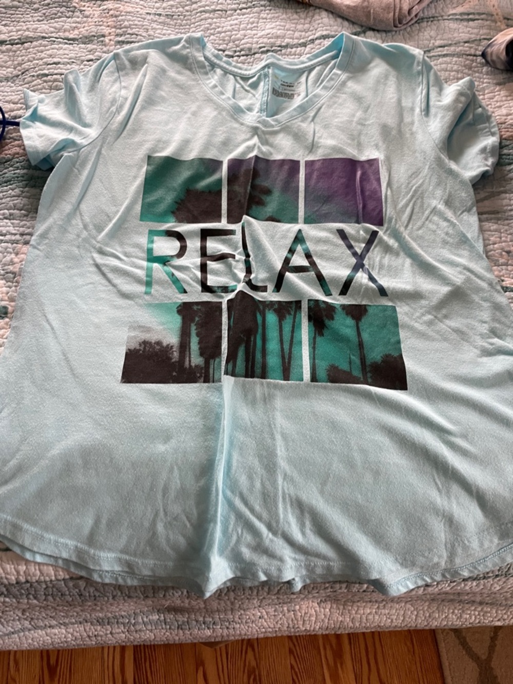 Tek Gear Light Aqua Crew Neck Tee